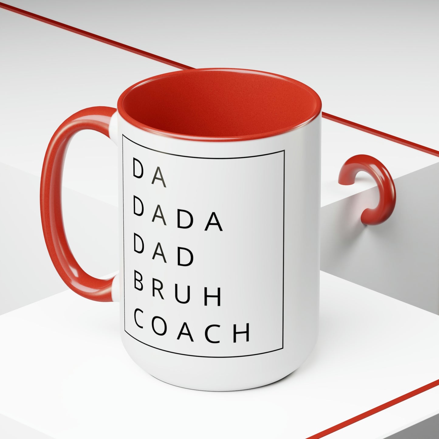 The “Da Dada Dad Bruh Coach” Large Coffee Mug, 15oz