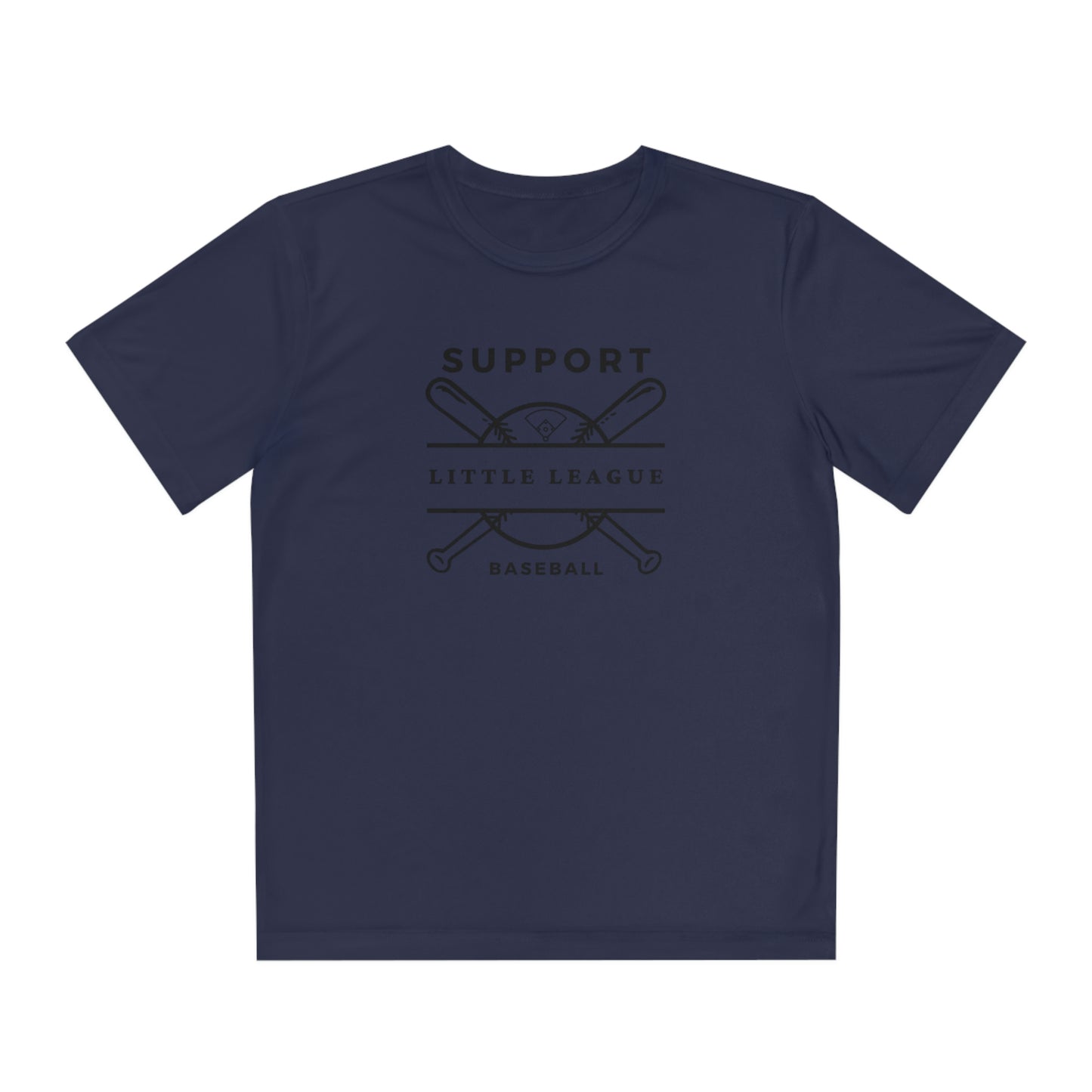 The “Support Little League Baseball” Youth Moisture Wicking Competitor Tee