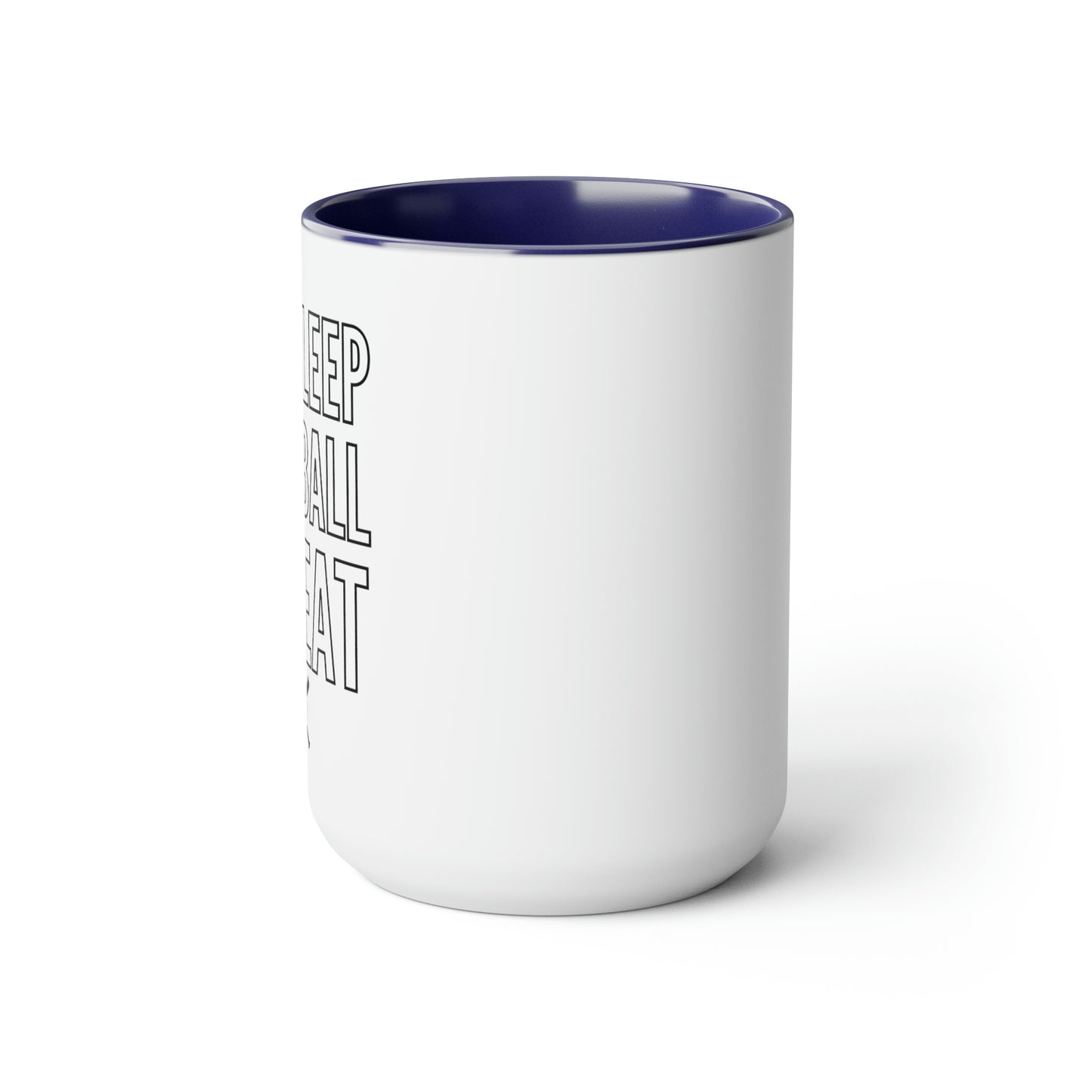 The “Eat Sleep Baseball Repeat” Large Coffee Mug, 15oz