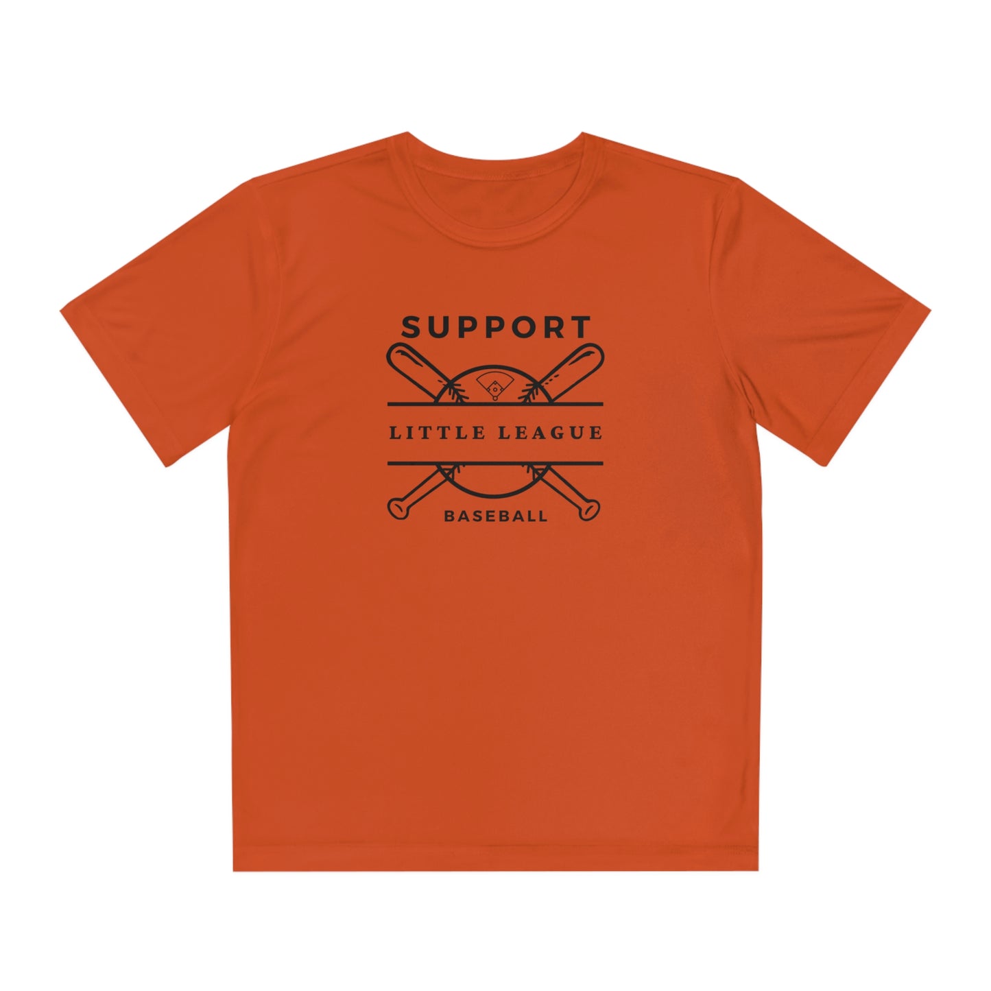 The “Support Little League Baseball” Youth Moisture Wicking Competitor Tee