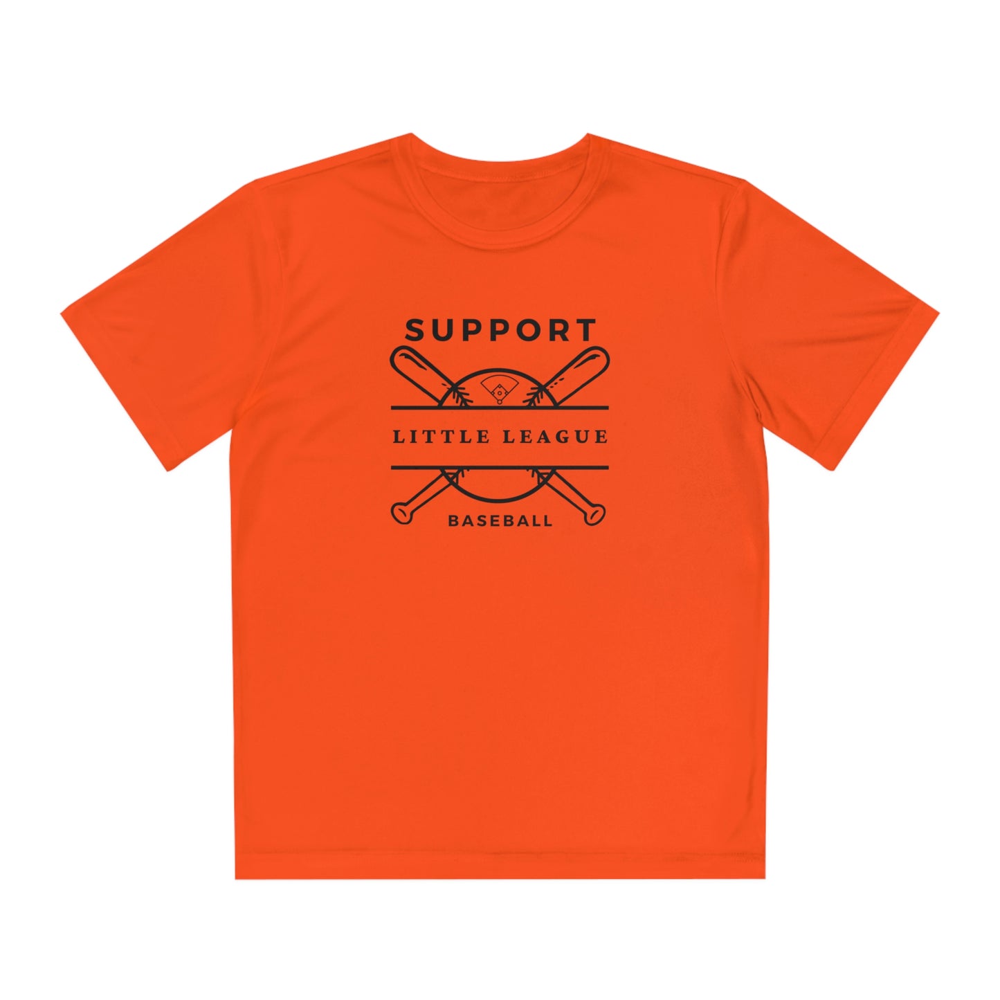 The “Support Little League Baseball” Youth Moisture Wicking Competitor Tee