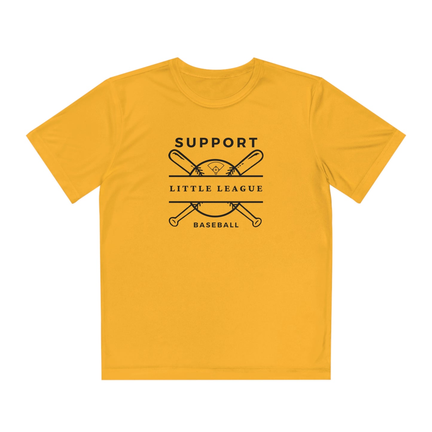 The “Support Little League Baseball” Youth Moisture Wicking Competitor Tee