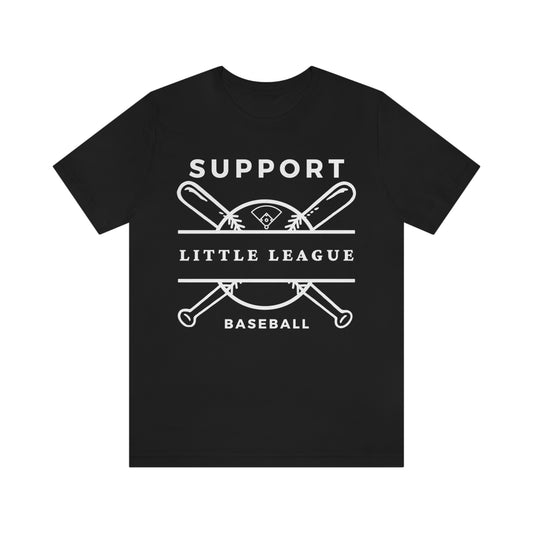 The “Support Little League Baseball” White Print T-Shirt