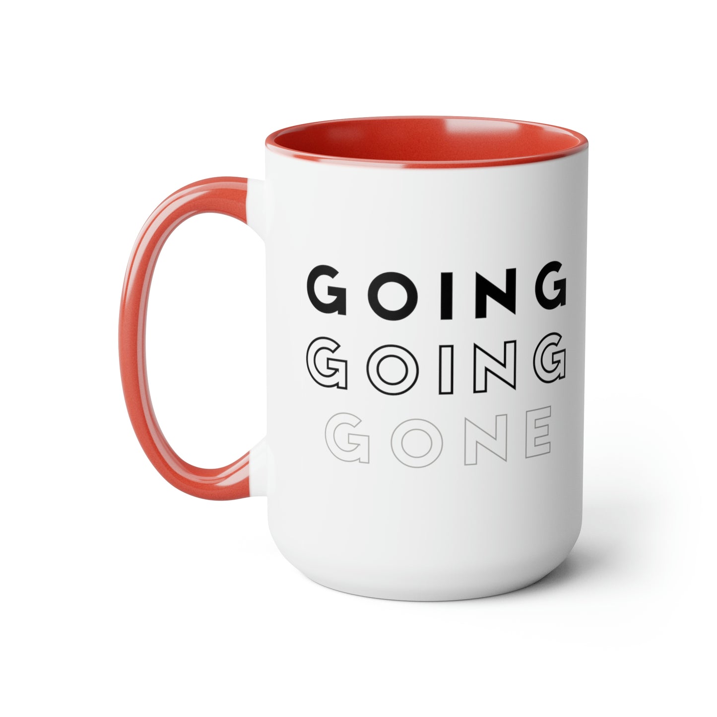 The “Going Going Gone” Large Coffee Mug, 15oz