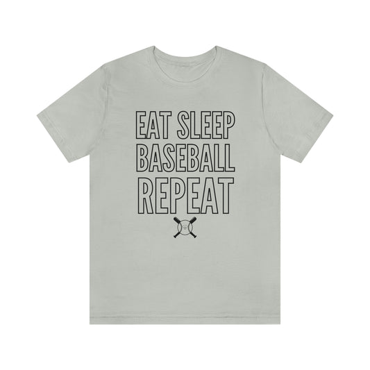 The “Eat Sleep Baseball Repeat” T-Shirt