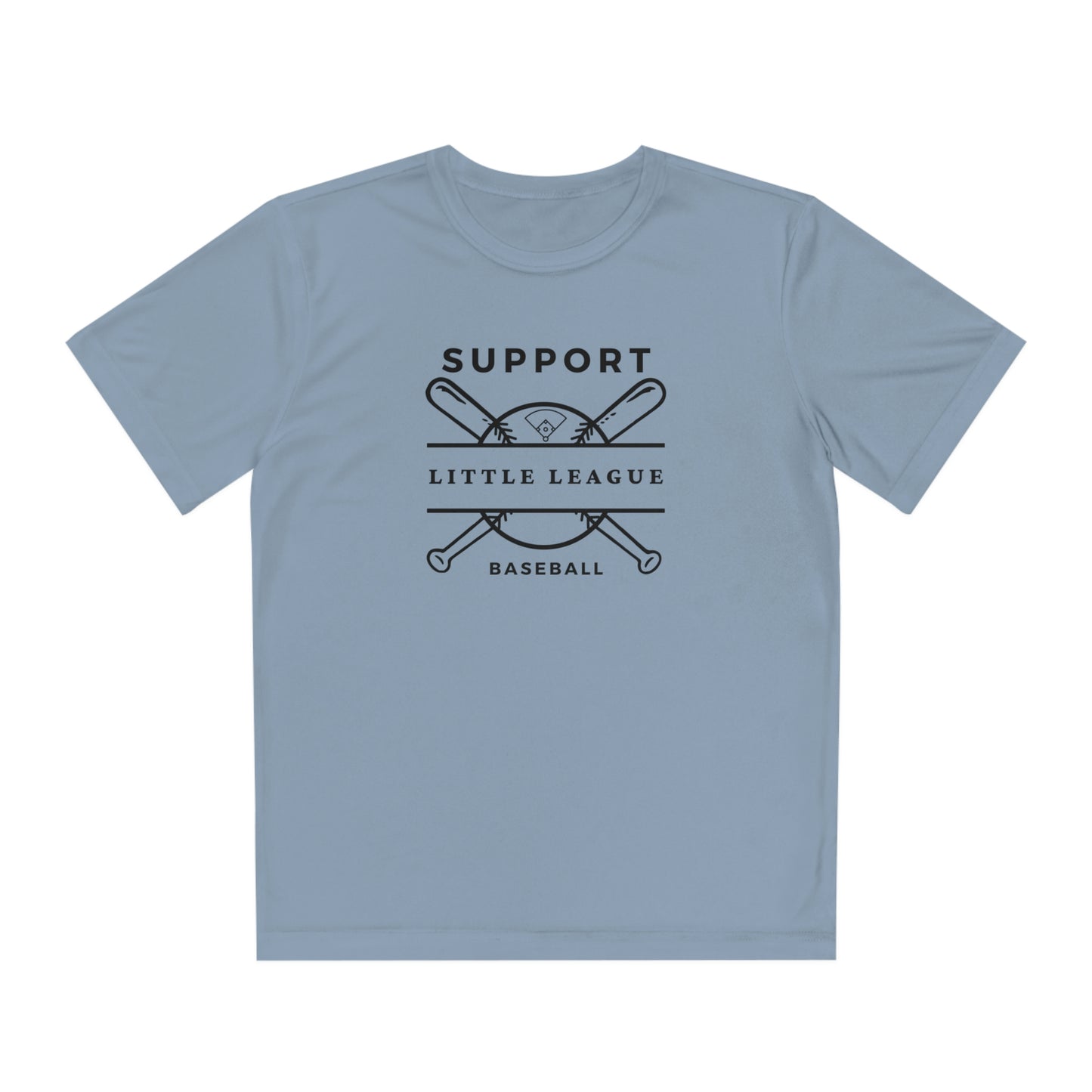 The “Support Little League Baseball” Youth Moisture Wicking Competitor Tee