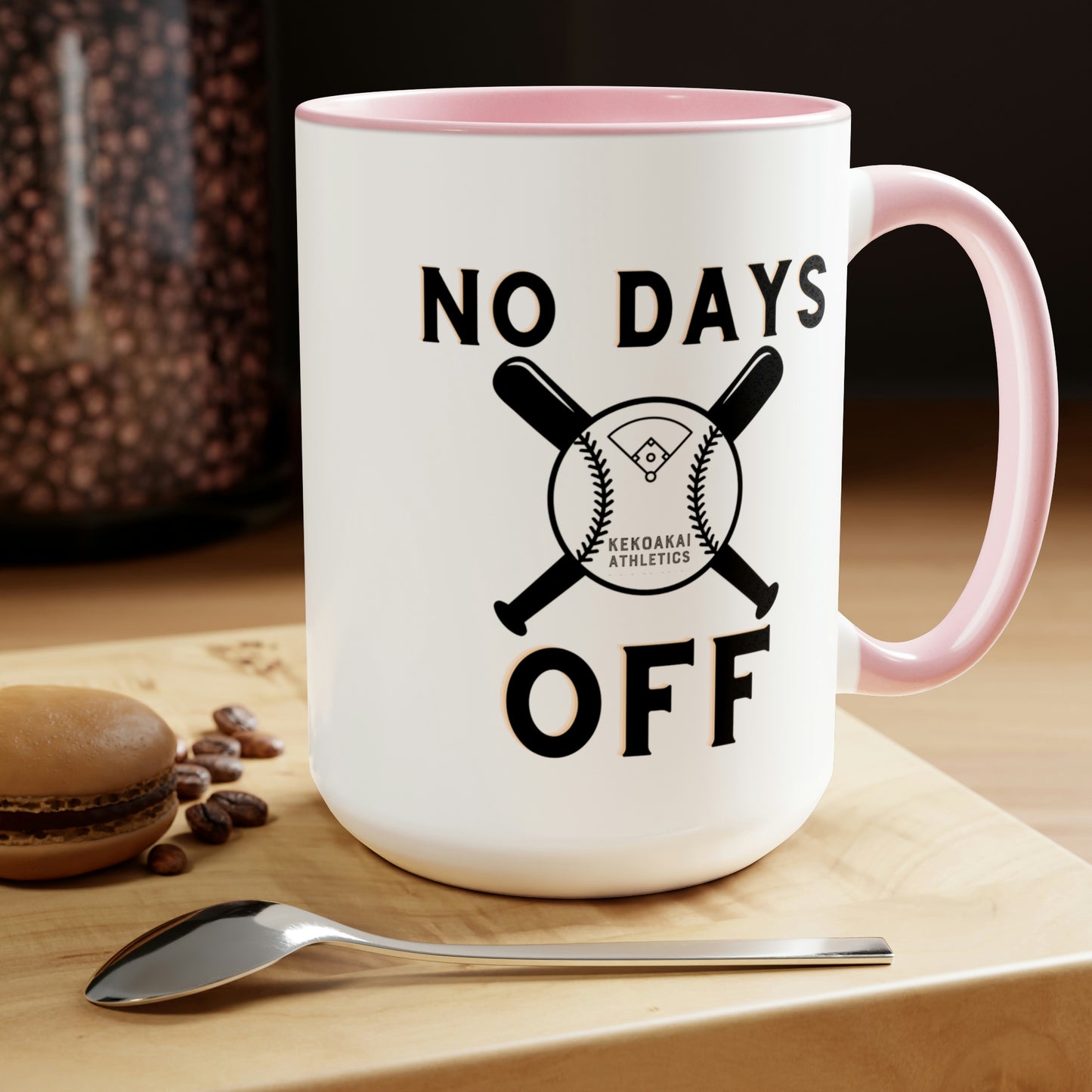 The “No Days Off” Large Coffee Mug, 15oz