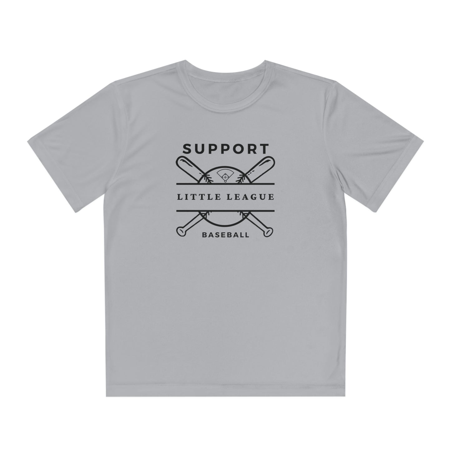 The “Support Little League Baseball” Youth Moisture Wicking Competitor Tee