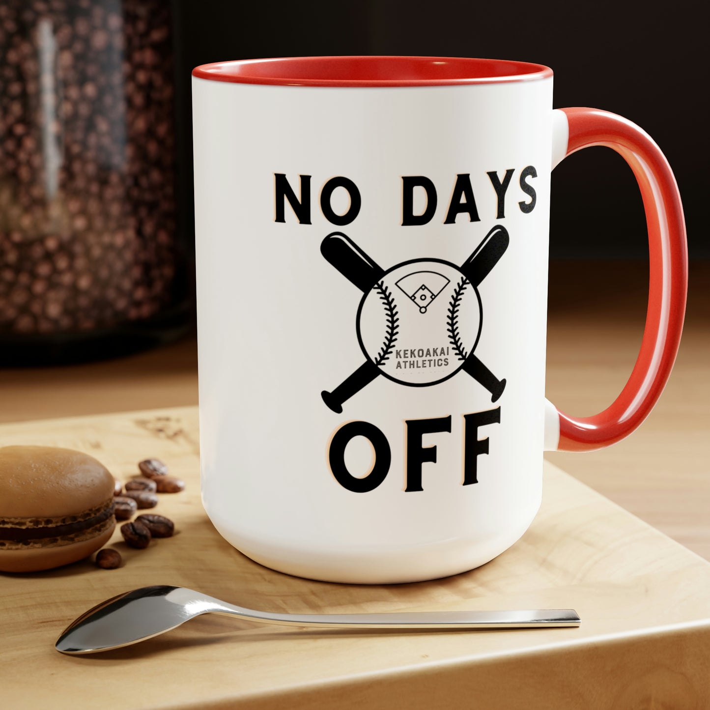 The “No Days Off” Large Coffee Mug, 15oz