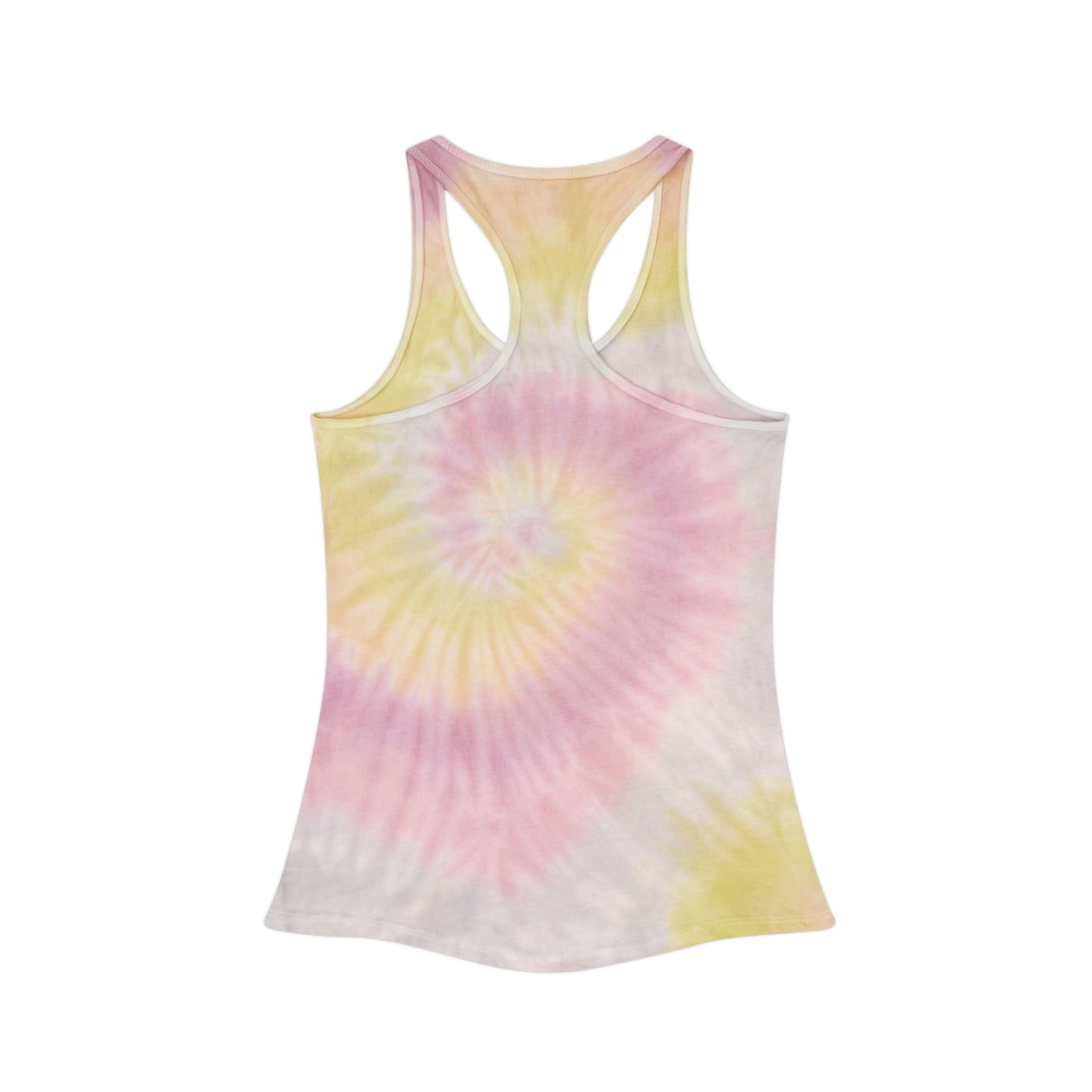 The “Tired As A Baseball Mother” Tie Dye Racerback Tank Top