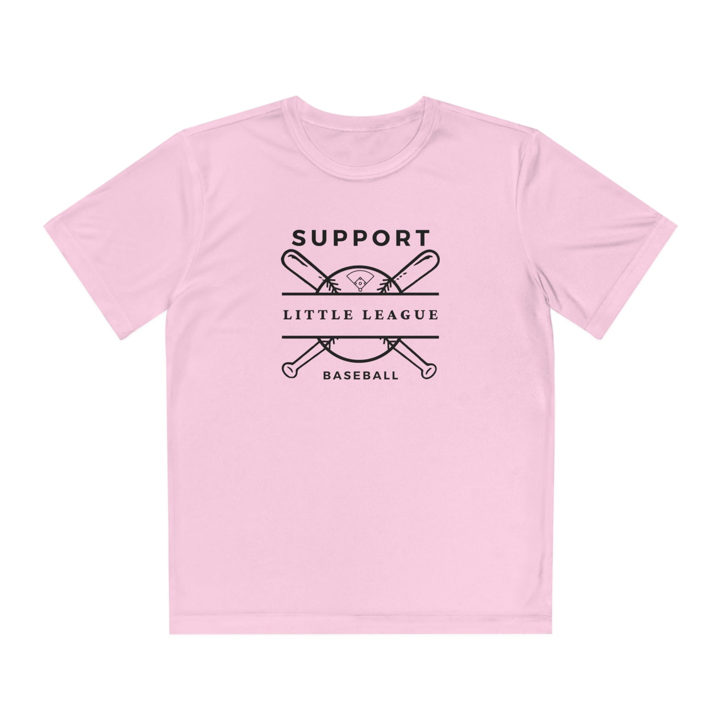 The “Support Little League Baseball” Youth Moisture Wicking Competitor Tee