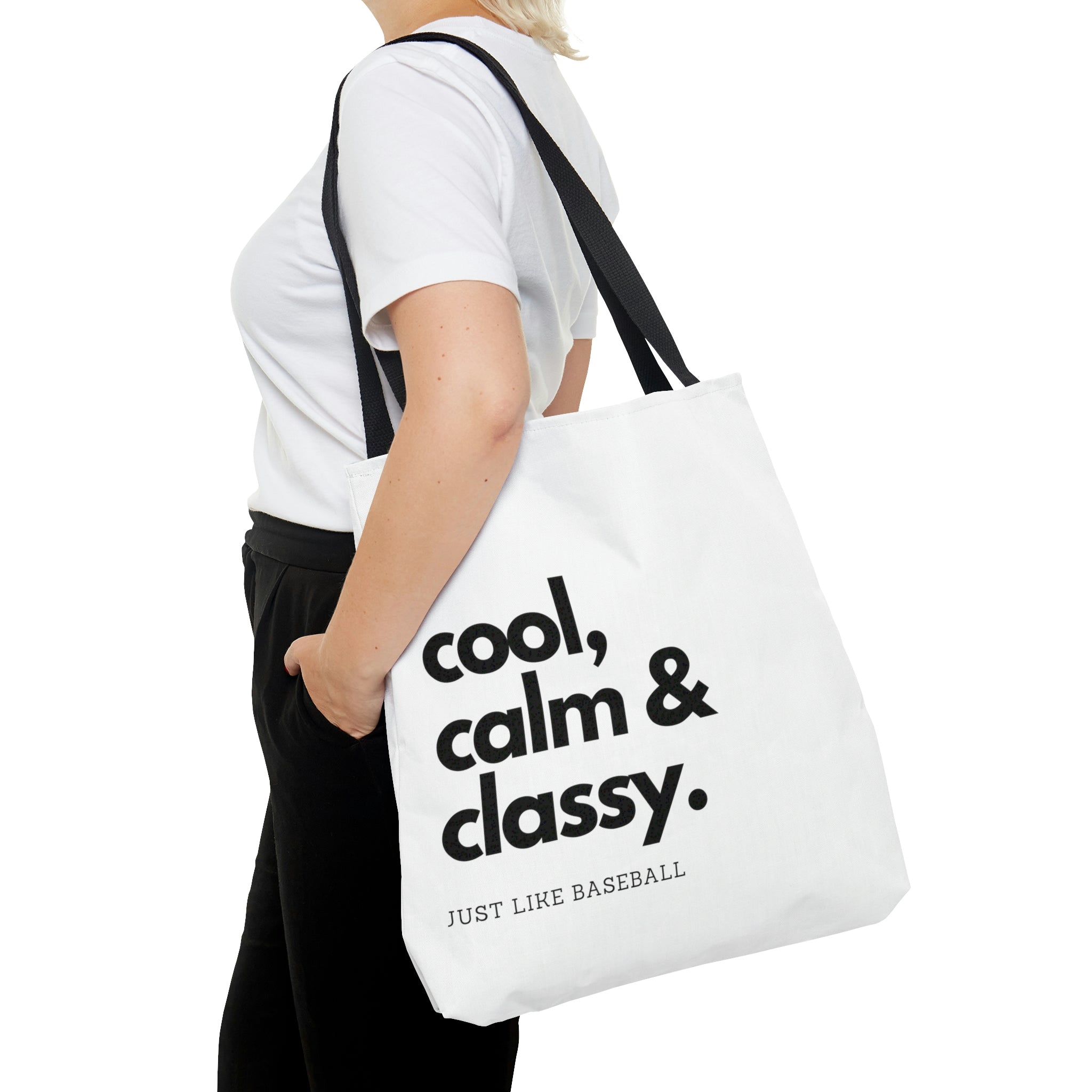 The Cool Calm and Classy Just Like Baseball Tote Bag KekoaKai Athletics