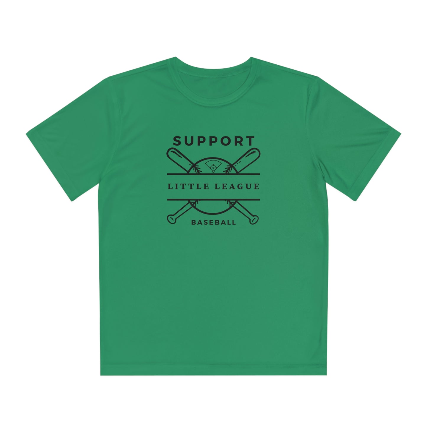 The “Support Little League Baseball” Youth Moisture Wicking Competitor Tee