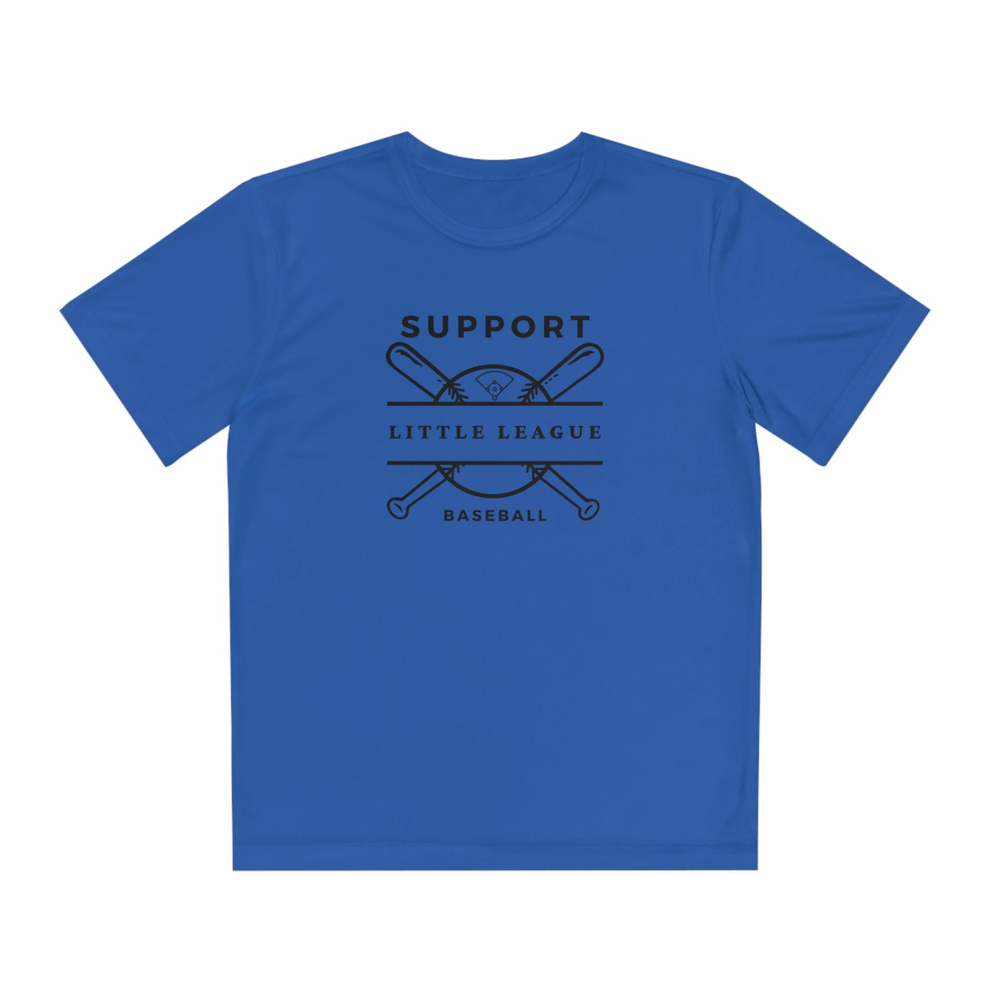 The “Support Little League Baseball” Youth Moisture Wicking Competitor Tee