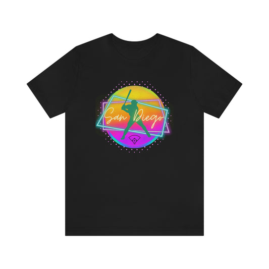 The “San Diego” Neon Baseball T-Shirt